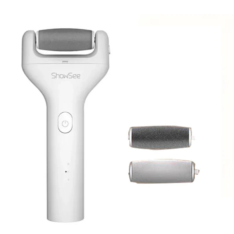 (image for) Showsee B1-W Electric Pedicure Device Foot Care Grinding Skin Hard Breakage Remover Foot File Grinder Dead Skin Callus Remover Pedicure Tools